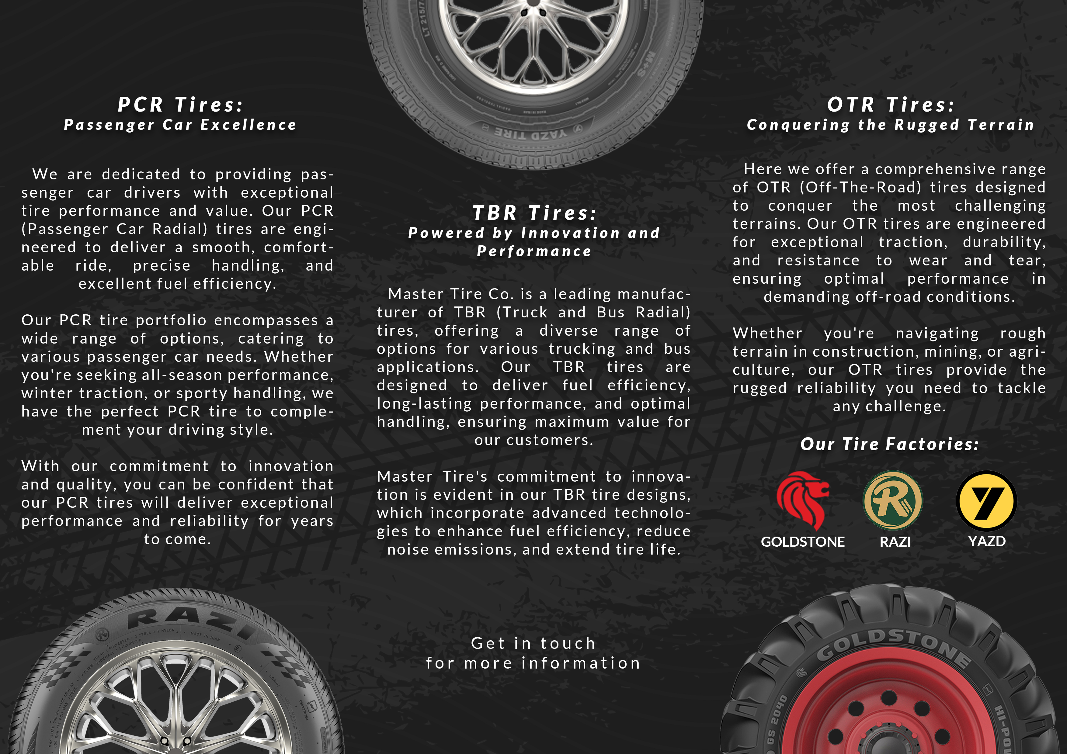 Company Brochure tri-fold spread